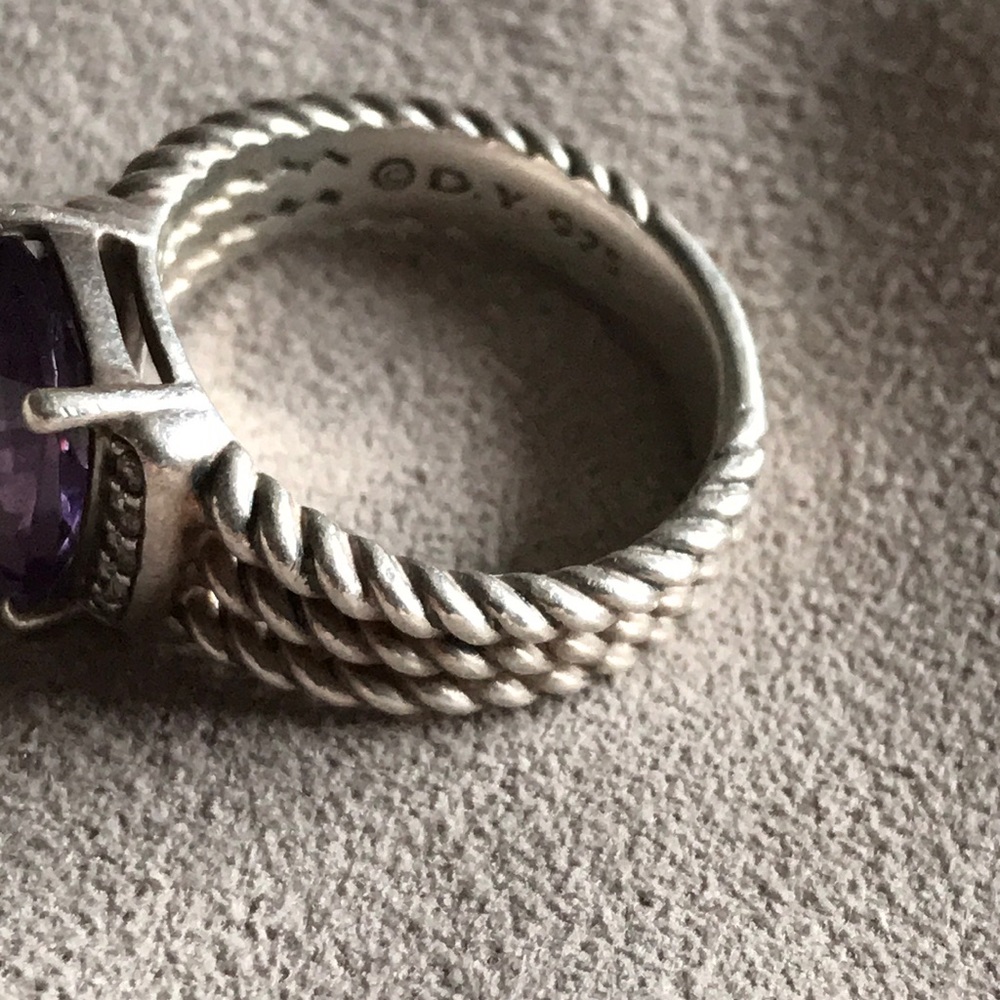 David Yurman amethyst purple ring - Picture 3 of 6